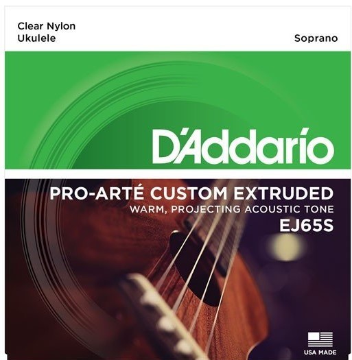 Струны для укулеле сопрано D'ADDARIO EJ65 S
