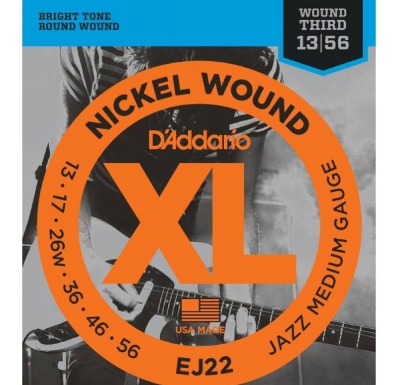фото Струны для электрогитары d'addario ej22