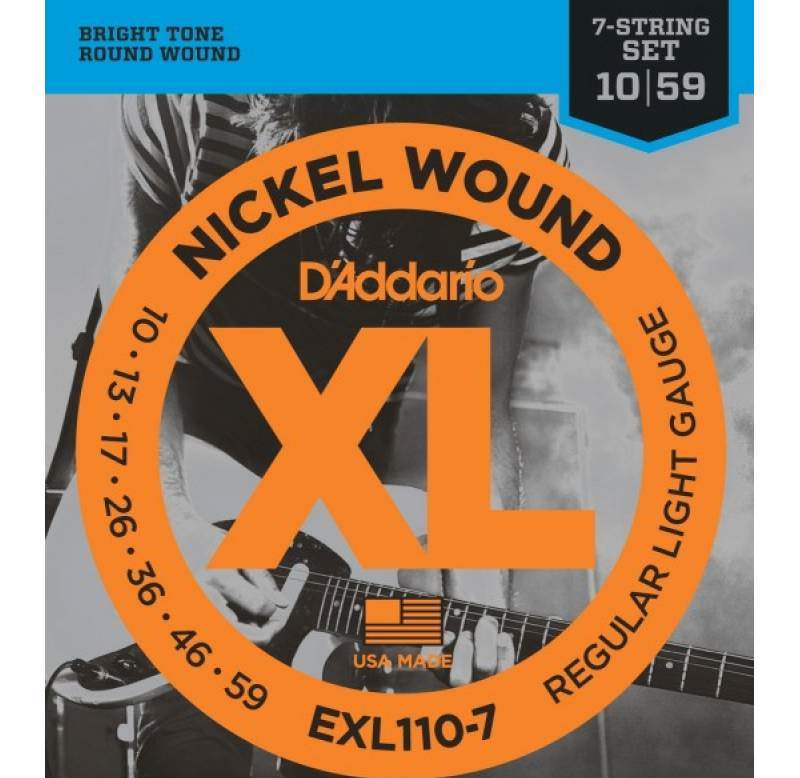 фото Струны для электрогитары d'addario exl110 7