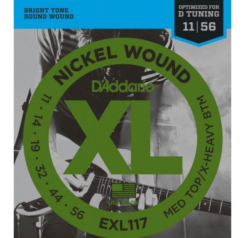 Струны для электрогитары D'ADDARIO EXL117