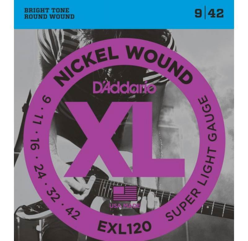 фото Струны для электрогитары d'addario exl120