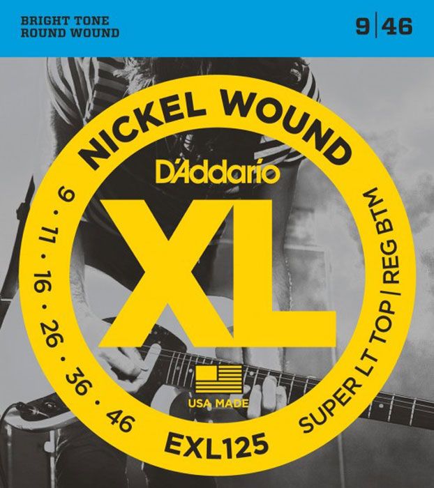 фото Струны для электрогитары d'addario exl125