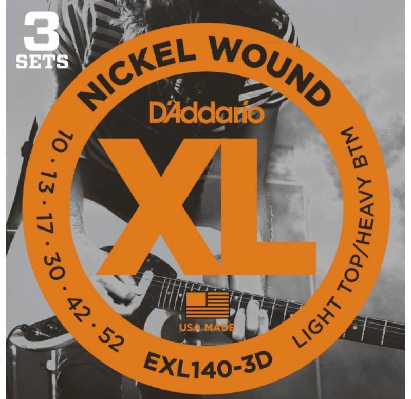 фото Струны для электрогитары d'addario exl140 3d