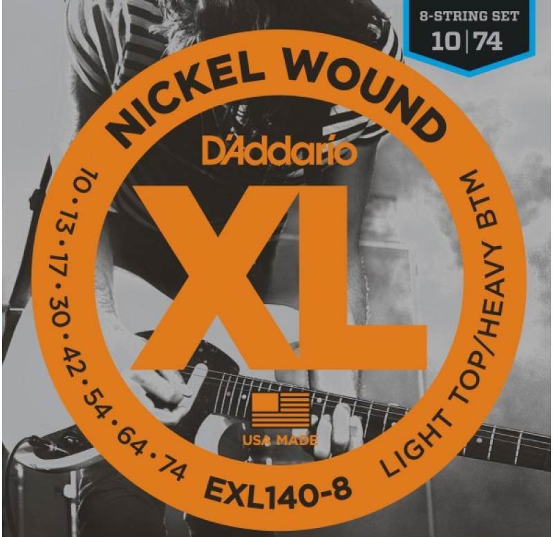 фото Струны для электрогитары d'addario exl140 -8