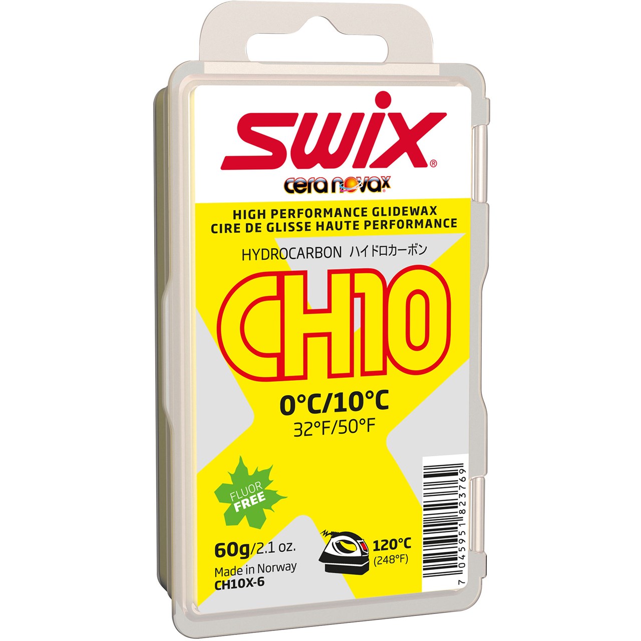 

Парафин Swix 0C/ +10C, желтый, СН10X 60 гр.