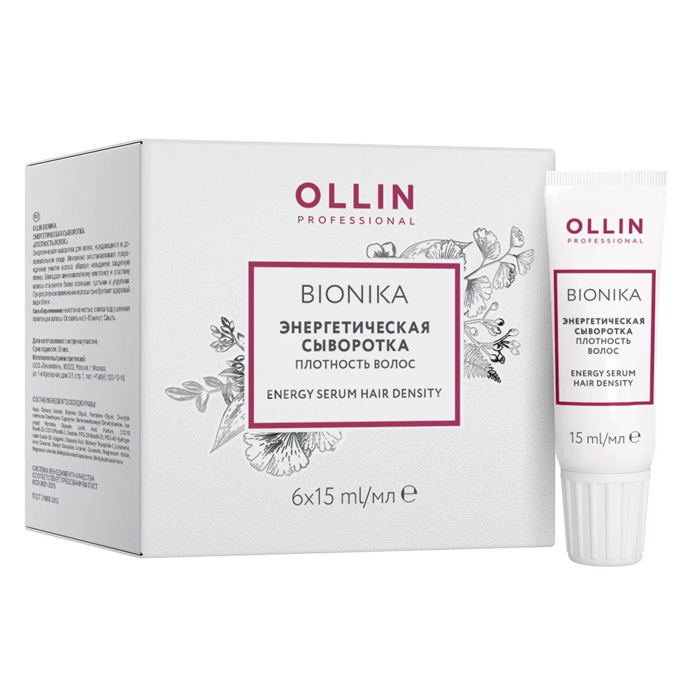 Сыворотка Ollin Professional Bionika Плотность волос, энергетический комплекс, 6х15 мл