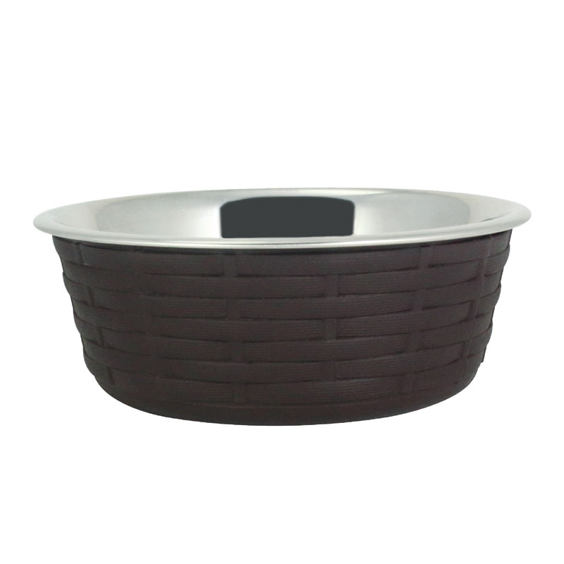 фото Миска для животных foxie woven fusion bowl металлическая 800мл