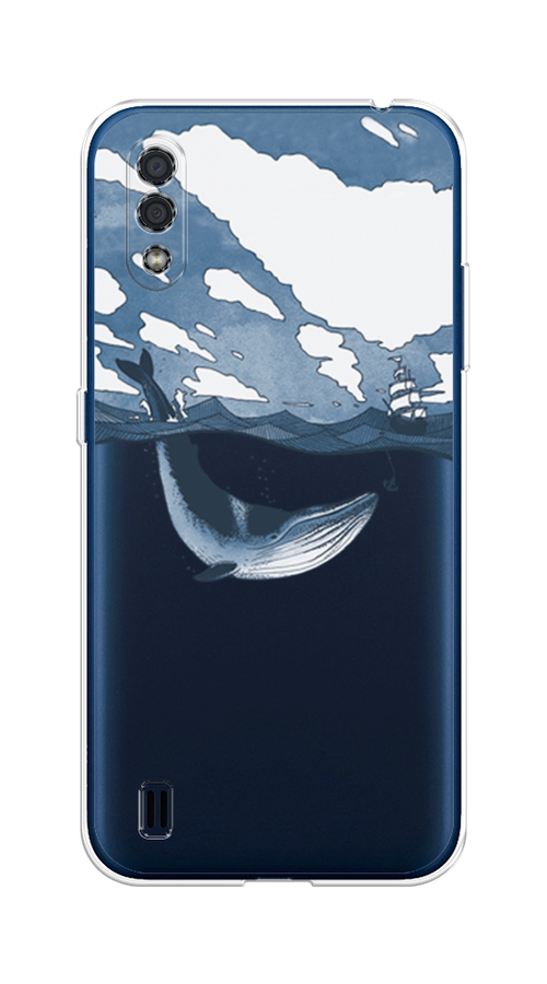 

Чехол на Samsung Galaxy M01 "Большой кит", Синий, 2101150-1