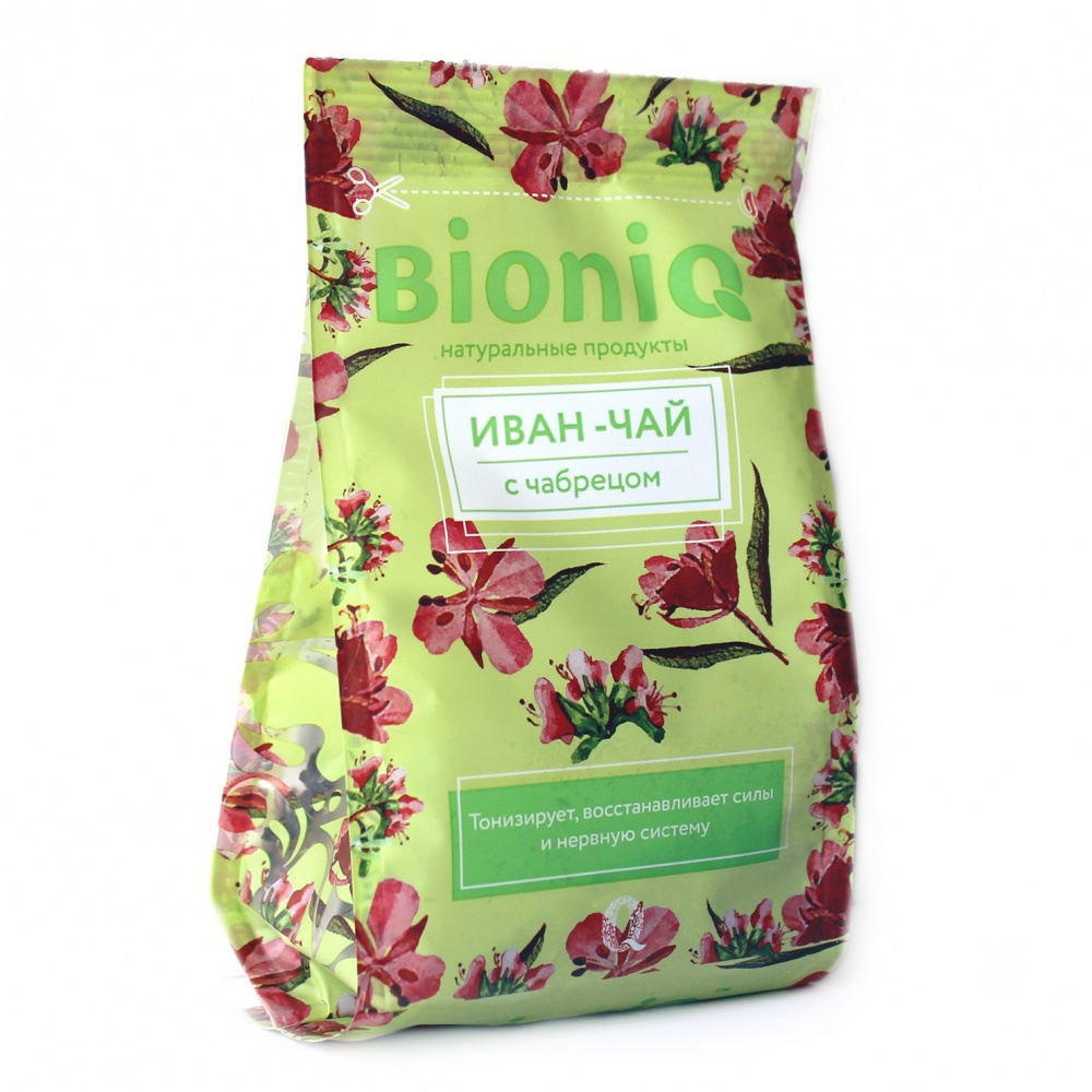 Чай травяной BioniQ Иван-чай с чабрецом, 35 гр
