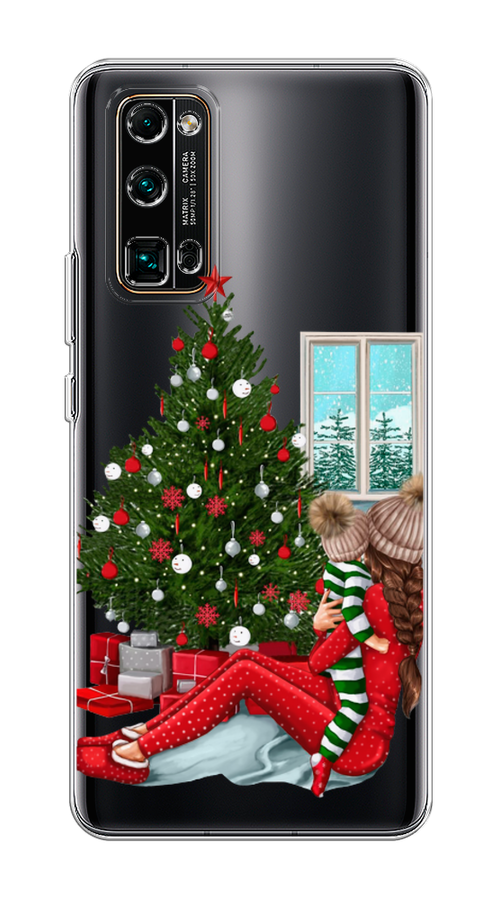 

Чехол на Honor 30 Pro Plus "Новый год с мамой", Красный;зеленый;голубой, 612250-6