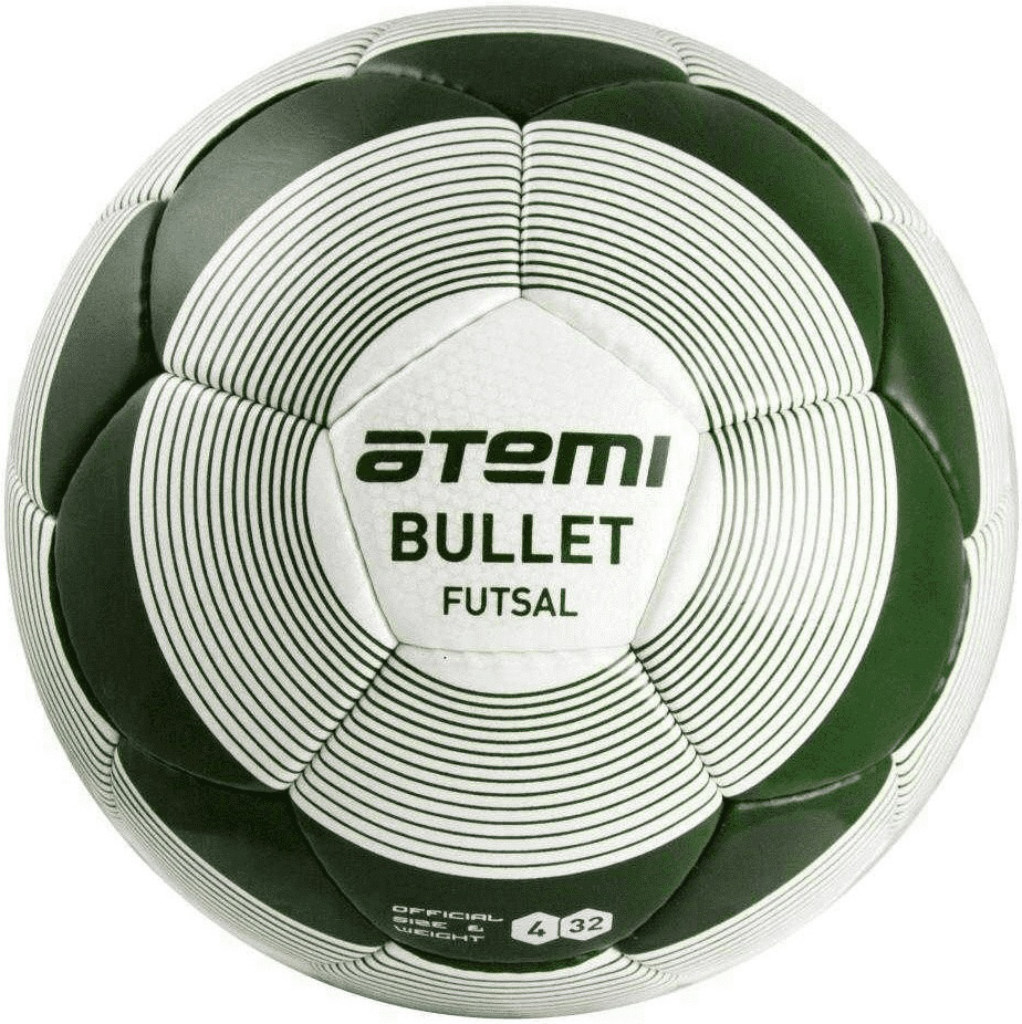 Футбольный мяч Atemi Bullet Futsal №4 white/green