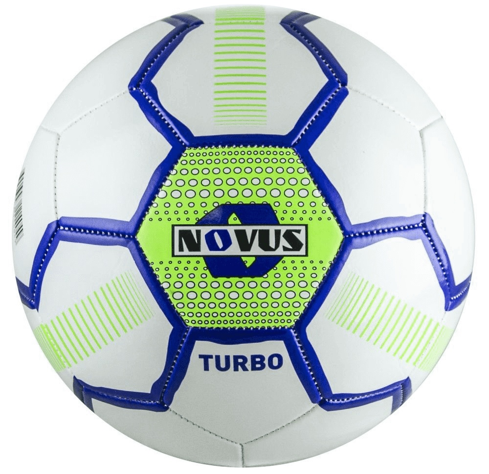 фото Футбольный мяч novus turbo №5 белый/салатовый/синий