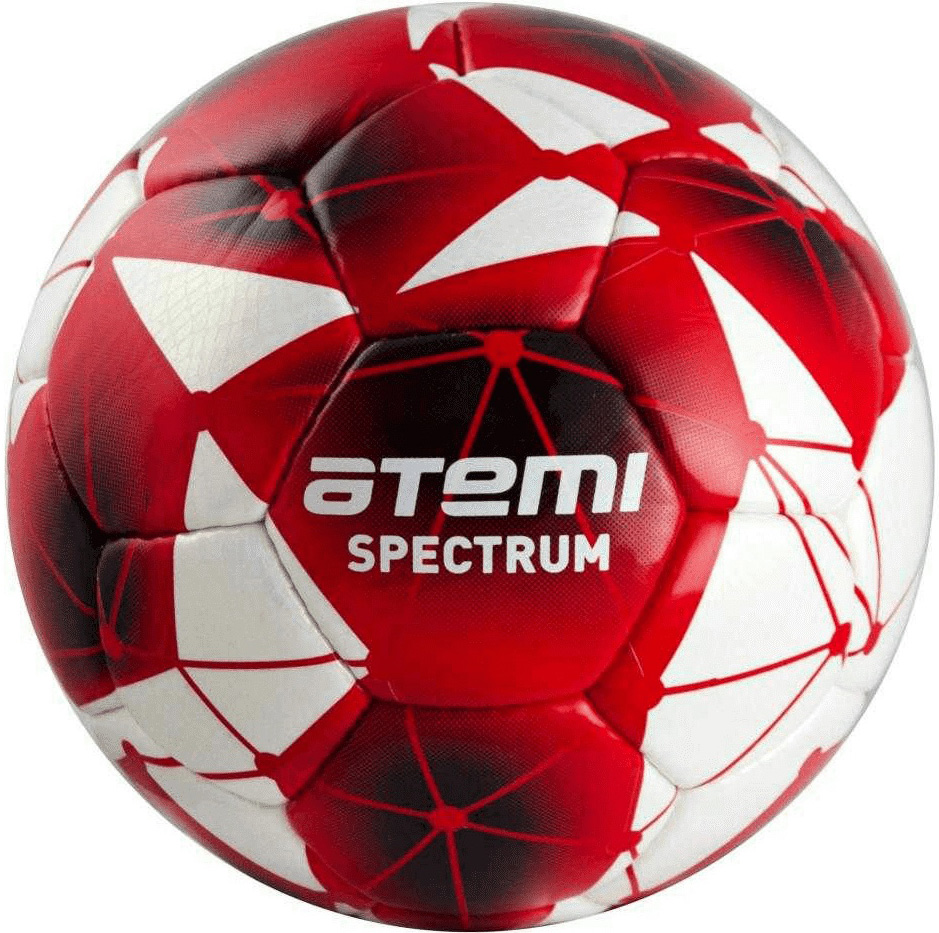 фото Футбольный мяч atemi spectrum match №4 white/red