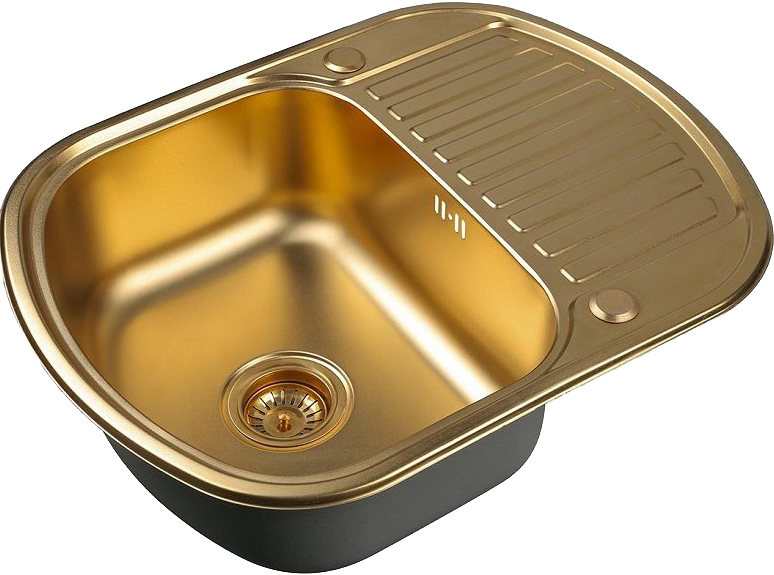 фото Мойка кухонная zorg inox pvd, szr-6249 bronze