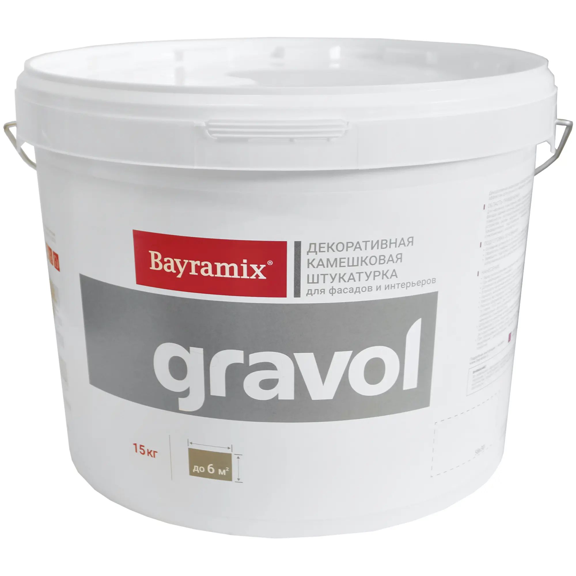 Штукатурка Bayramix Gravol 001, декоративная 2,5 мм, 15 кг