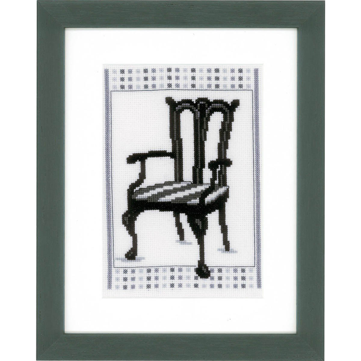 фото Набор для вышивания vervaco 'стул в стиле барокко 2' 13*18см 7742122