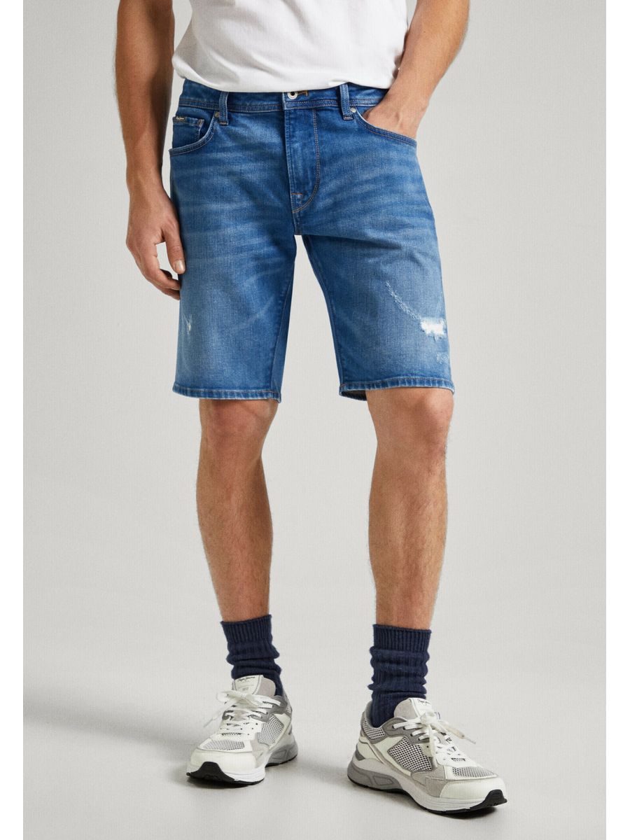 

Джинсовые шорты мужские Pepe Jeans London PE122F088 синие 38, Синий, PE122F088