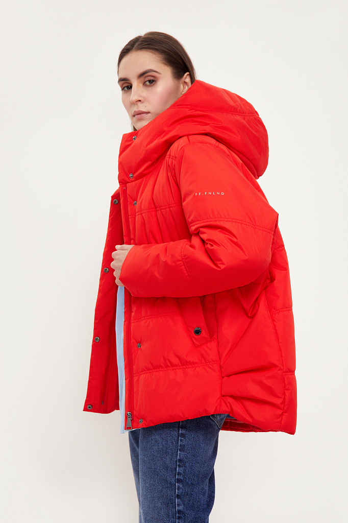 фото Куртка женская finn flare b21-12062 оранжевая 3xl