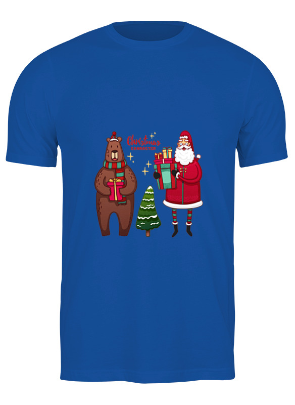 

Футболка мужская Printio Christmas синий XL, Christmas