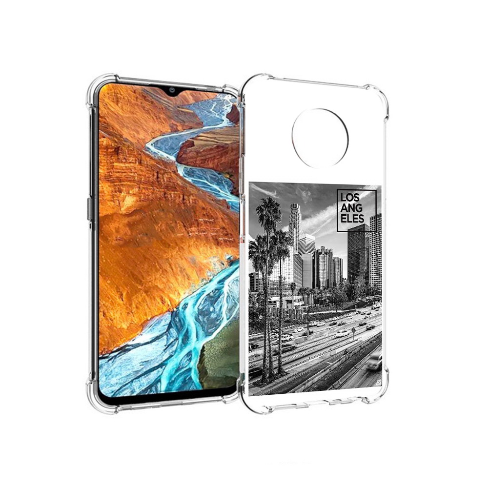 

Чехол MyPads Tocco для Nokia G300 черно белый лос анджелес (PT224563.108.685), Прозрачный, Tocco