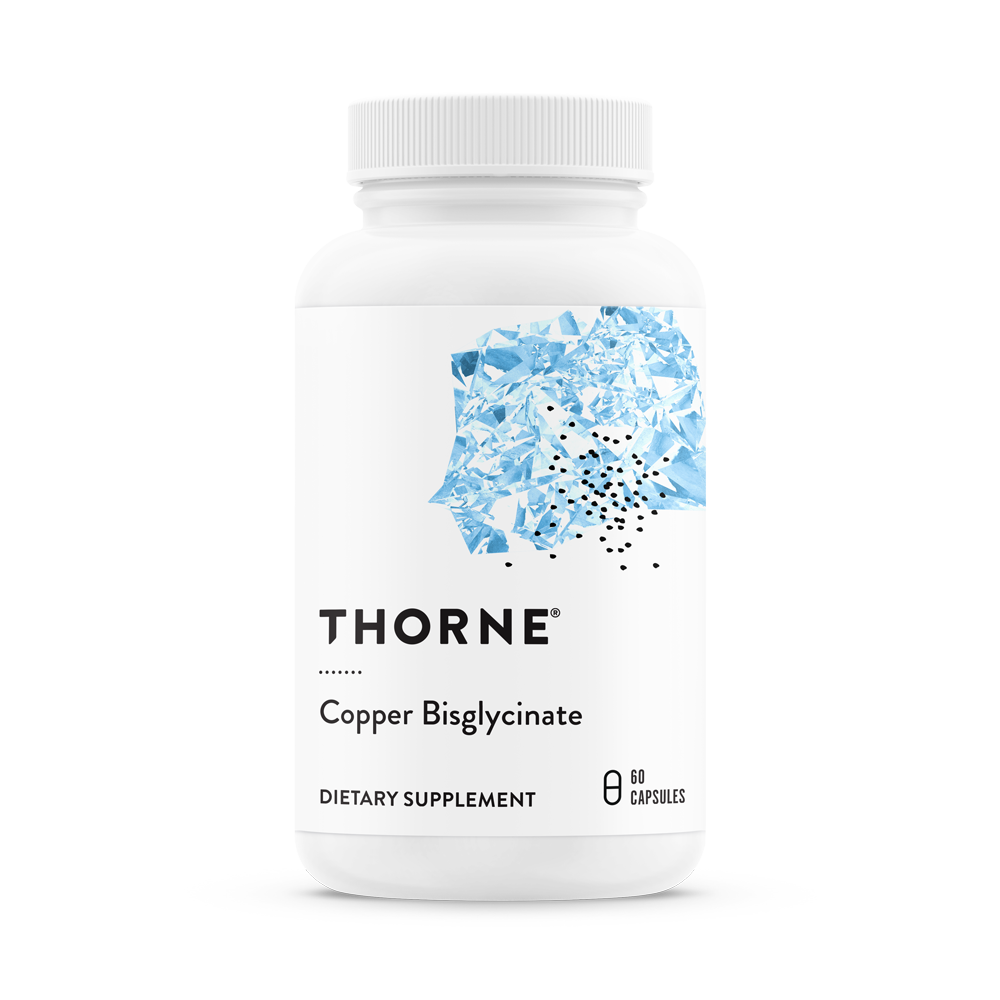 Медь Thorne Research Copper Bisglycinate 60 капсул