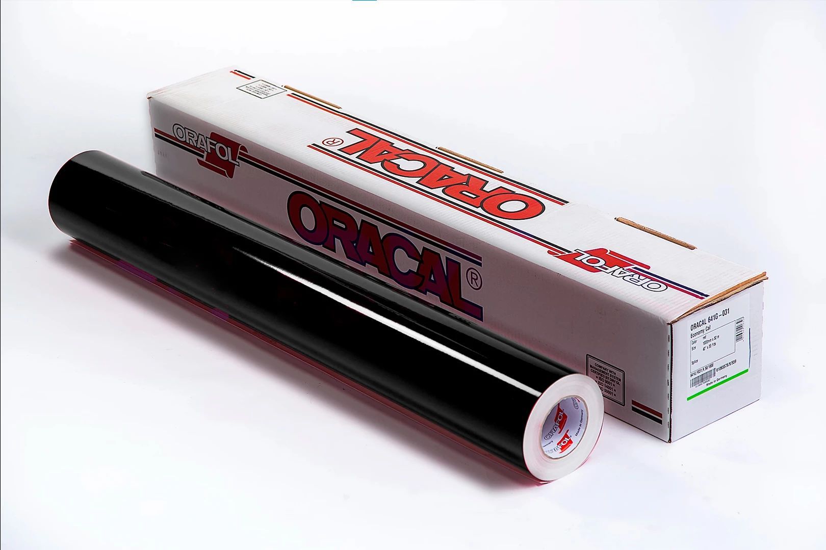 Пленка самоклеящаяся Oracal 641 G 070 1.26 х 50 м, глянцевая, рулон, черный