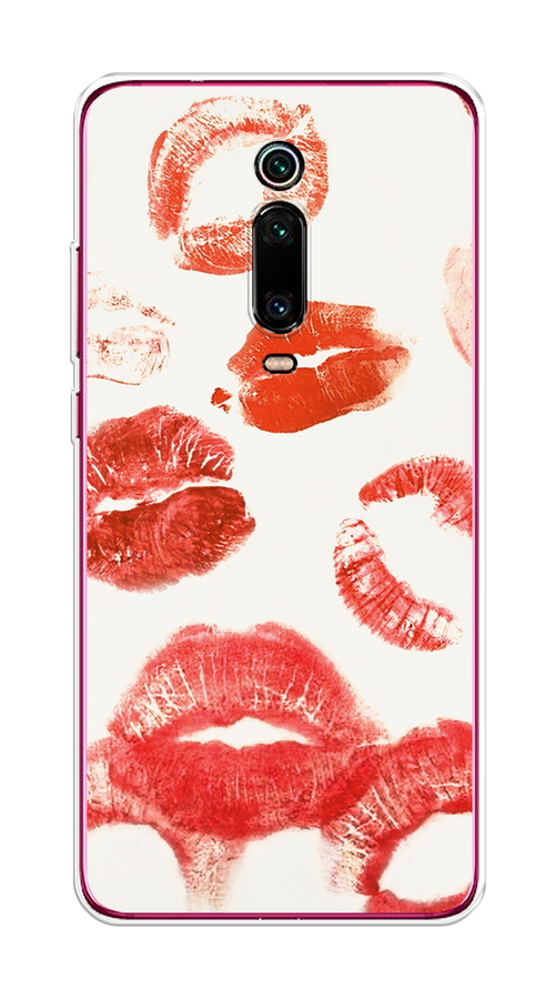 

Чехол на Xiaomi Redmi K20/K20 Pro/Xiaomi Mi 9T/9T Pro "Следы помады", Красный;бордовый;белый, 35850-1