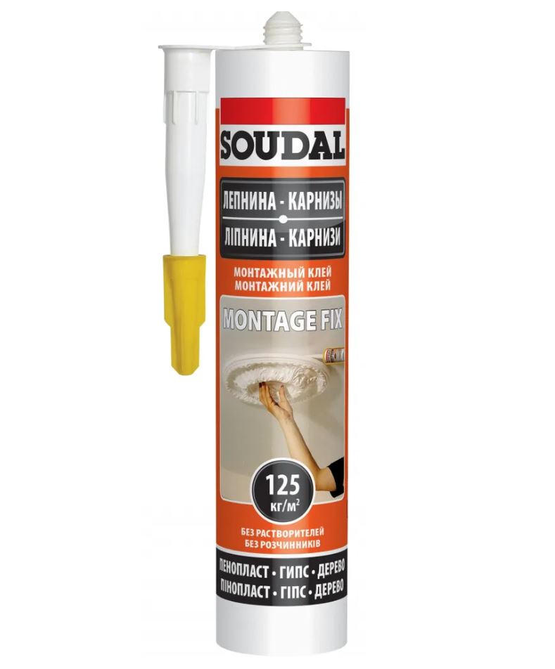 

Монтажный клей SOUDAL 50A Montage Fix 120066, Белый