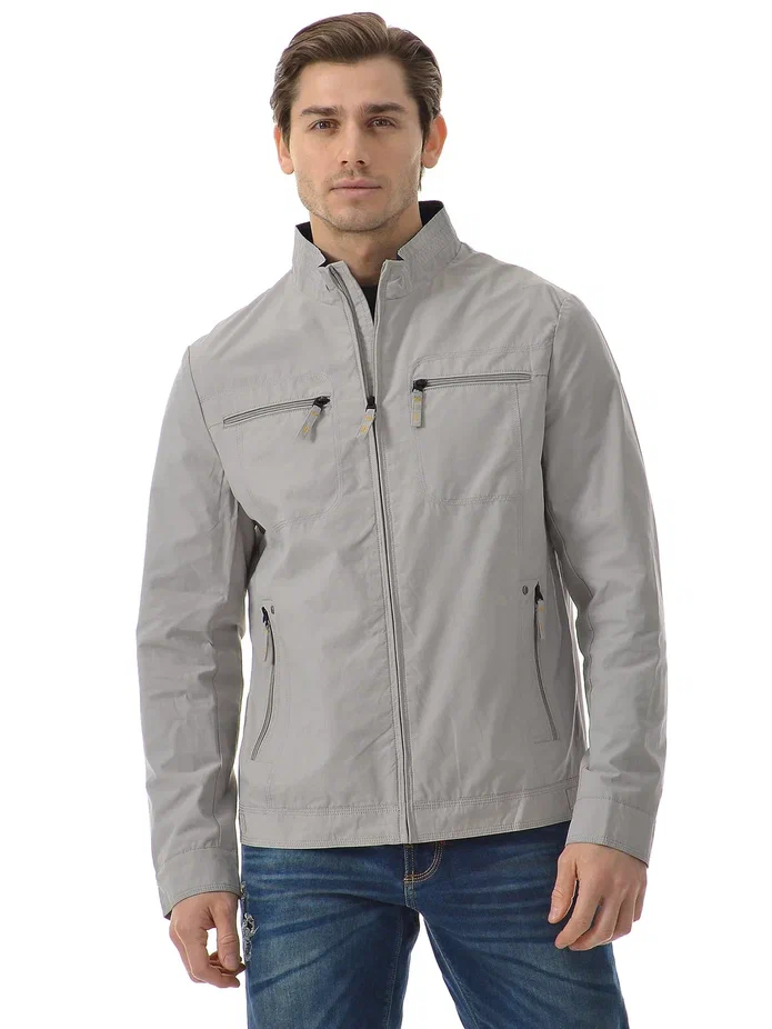 Ветровка мужская R.Lonyr 3009 серебристая 50 RU