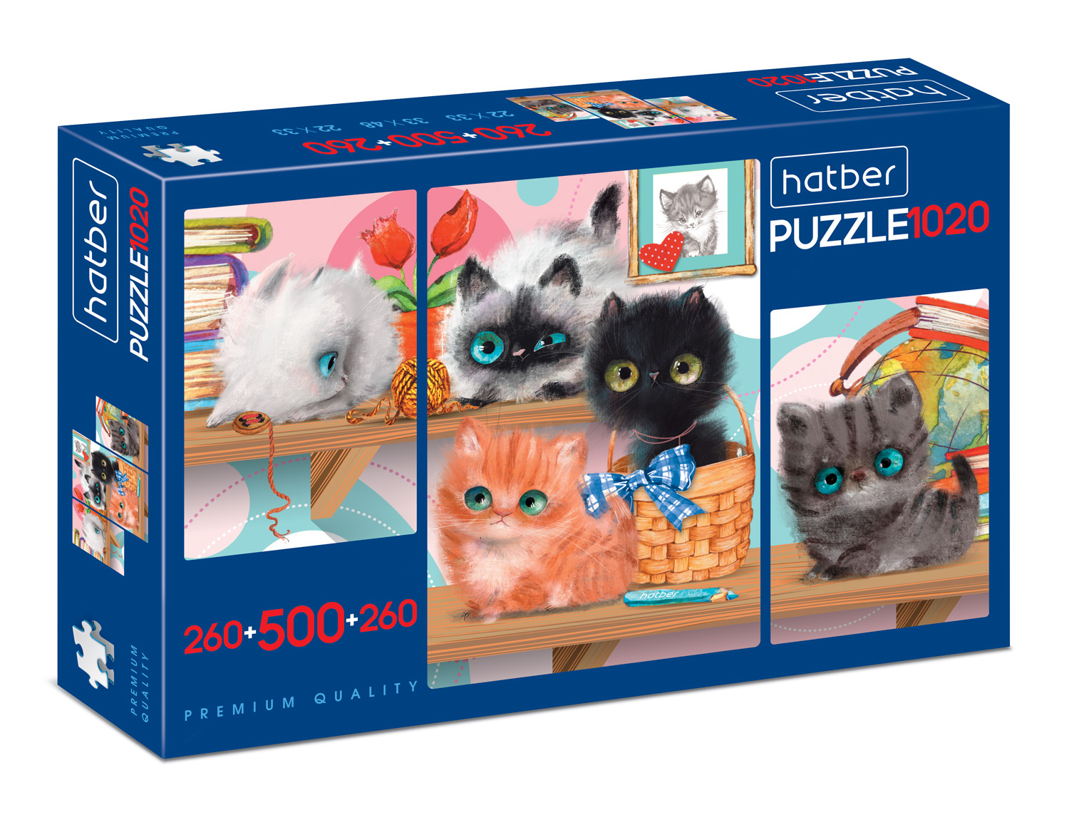 

Пазлы Premium Hatber Кошарики 077362 260,500,260 элементов, Кошарики