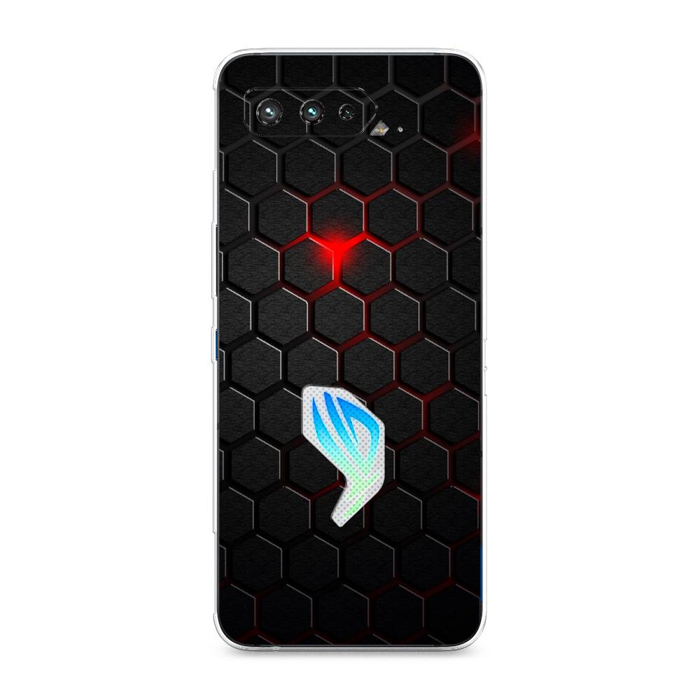 

Чехол Awog на Asus ROG Phone 5S "Фон соты красные", Красный;черный, 44550-3