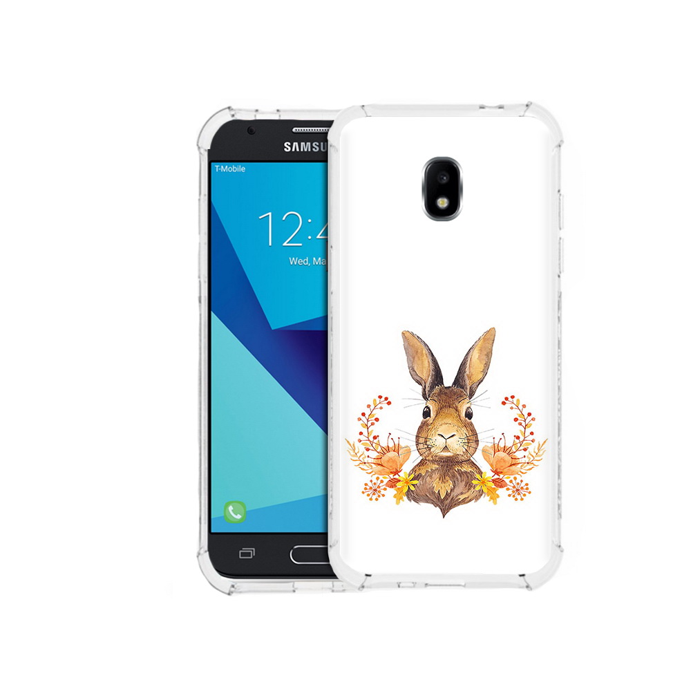 

Чехол MyPads Tocco для Samsung Galaxy J3 (2017) зайка в цветах (PT74067.575.349), Прозрачный, Tocco
