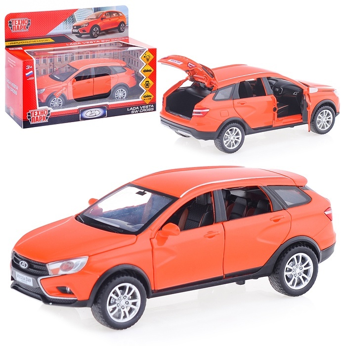 

Технопарк Lada Vesta Sw Cross 17,5см, свет, звук, оранжевый, Красный