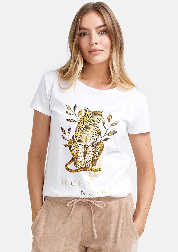 

Футболка женская CATNOIR 6750-10 белая 42 EU, Белый, 6750-10