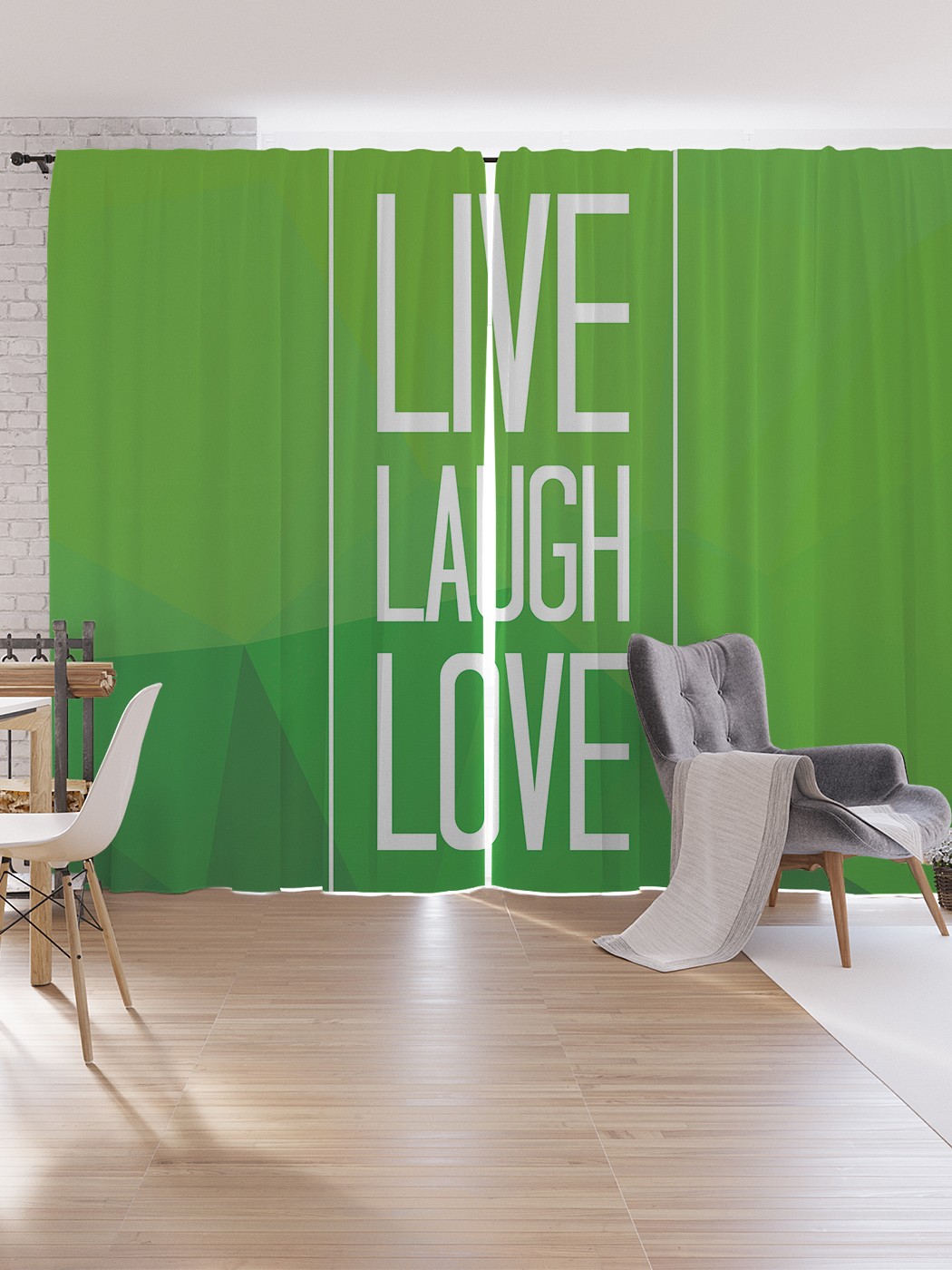 

Шторы под лён JoyArty "Подход к жизни", серия Oxford DeLux, 340х265 см, Подход к жизни