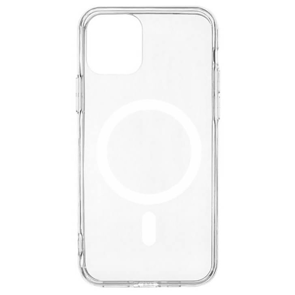 фото Силиконовый чехол для apple iphone 13 mini tpu pc ibox magsafe прозрачный