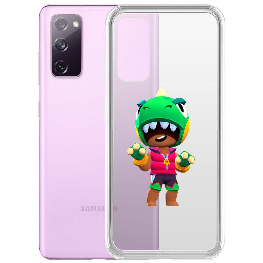 

Чехол-накладка Brawl Stars-Дино Леон для Samsung Galaxy S20 FE
