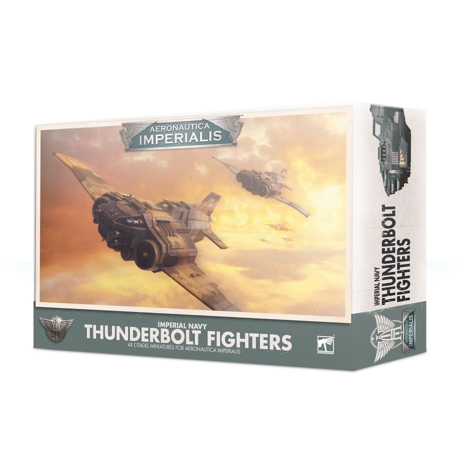 

Миниатюры для игры Games Workshop Warhammer Aeronautica Imperial Navy Thunderbolt Fighter