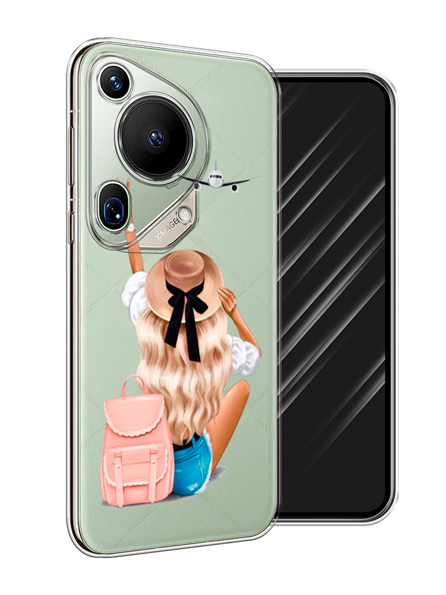 

Чехол Awog на Huawei Pura 70 Ultra "Автостопом самолетом", Бежевый;белый, 6124550-1