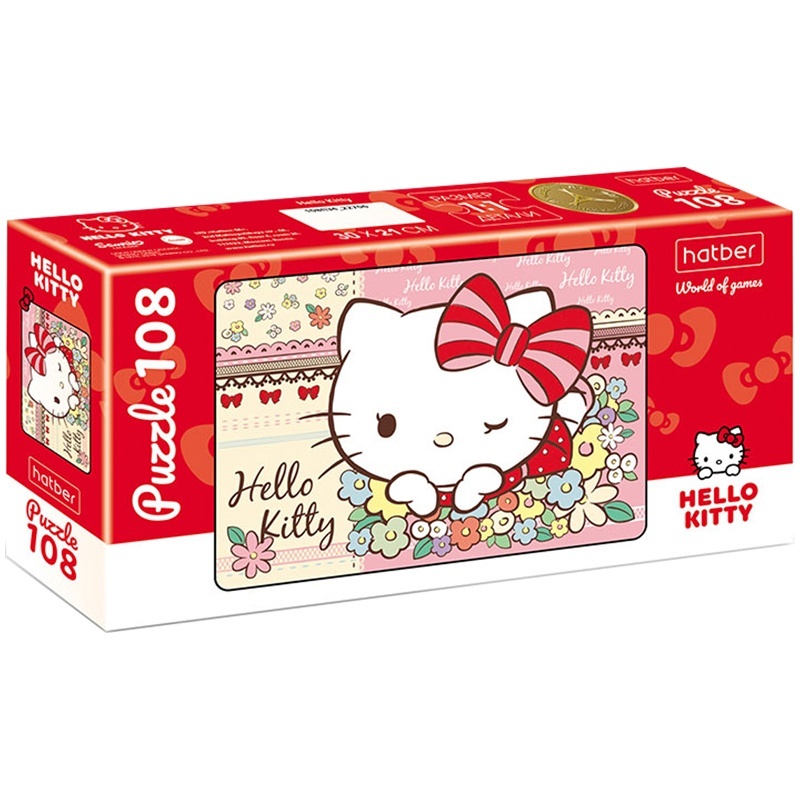 фото Hatber 108 элементов, hello kitty