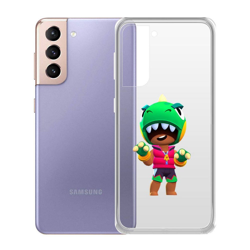 

Чехол-накладка Brawl Stars-Дино Леон для Samsung Galaxy S21 (G991), Прозрачный