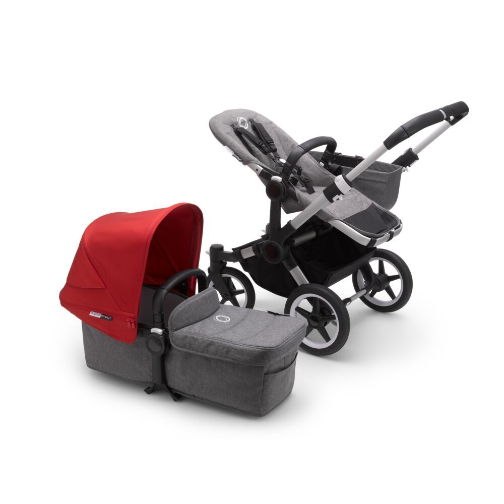 

Коляска 2 в1 Bugaboo Donkey 3 Complete ALU/GREY MELANGE-RED 189154GM02, Donkey 3 Complete