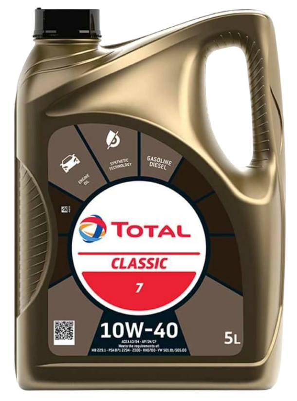 

TOTAL Масло моторное TOTAL CLASSIC 7 10W40, 5L 213691