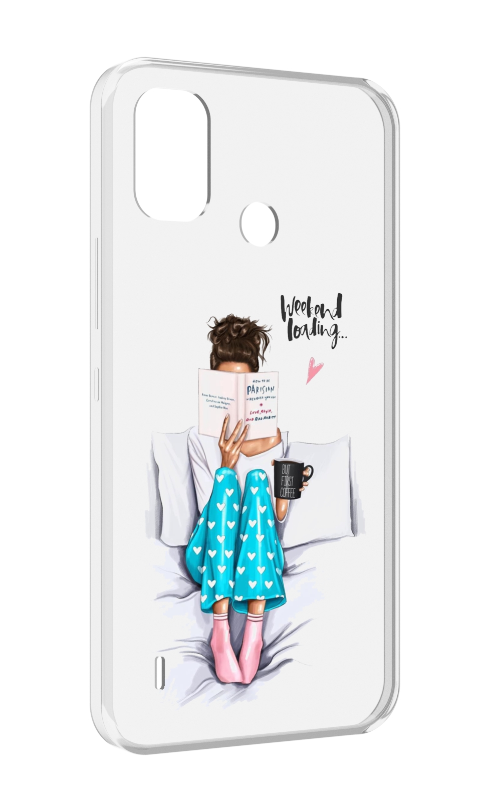 

Чехол MyPads Weekend-loading для Itel A48, Прозрачный, Tocco