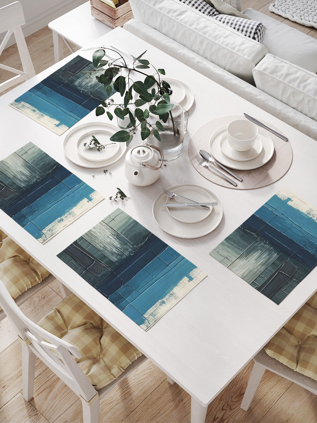 

Плейсмат JoyArty Рисунок красками 32x46 см, np_sd2662, Голубой
