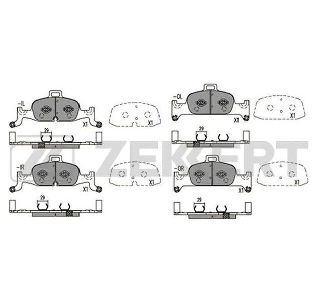 

Тормозные колодки ZEKKERT BS1421
