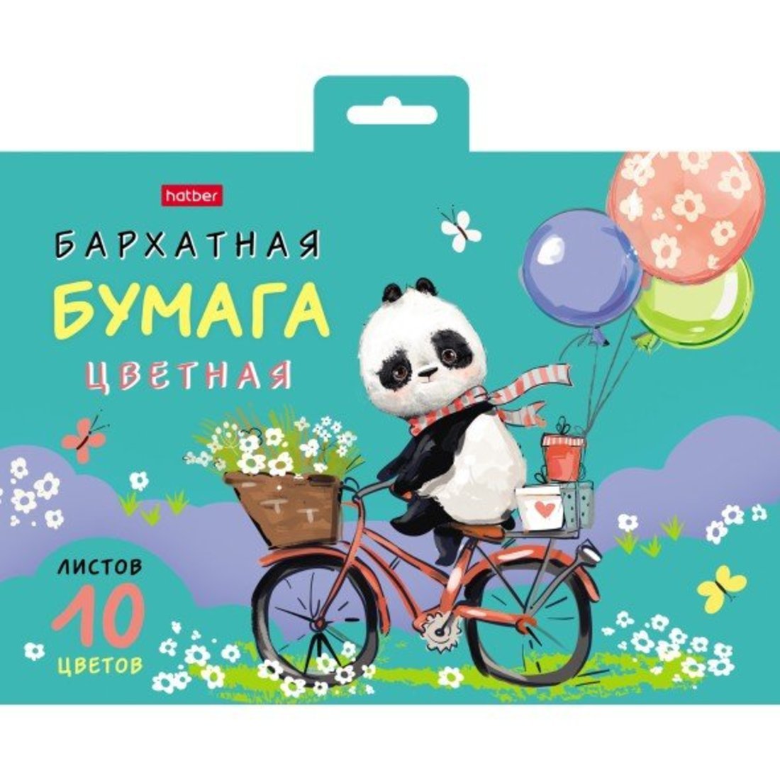 

Hatber Набор цв. бумаги бархатной 10л 10 цв. А5ф FunnyPanda, Набор цв. бумаги бархатной 10л 10 цв. А5ф FunnyPanda