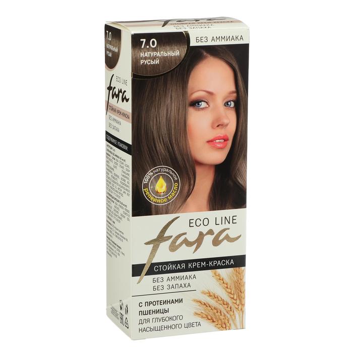 Купить Краска для волос Fara Eco Line тон 7, 0 натуральный русый 125 г
