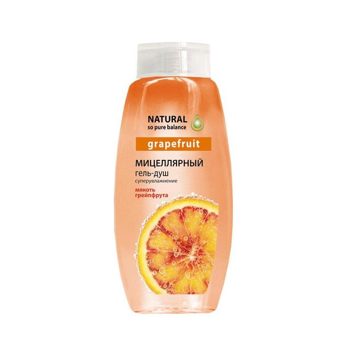 

Гель для душа Natural so pure balance Мицеллярный грейпфрут 530 мл, Мицеллярный