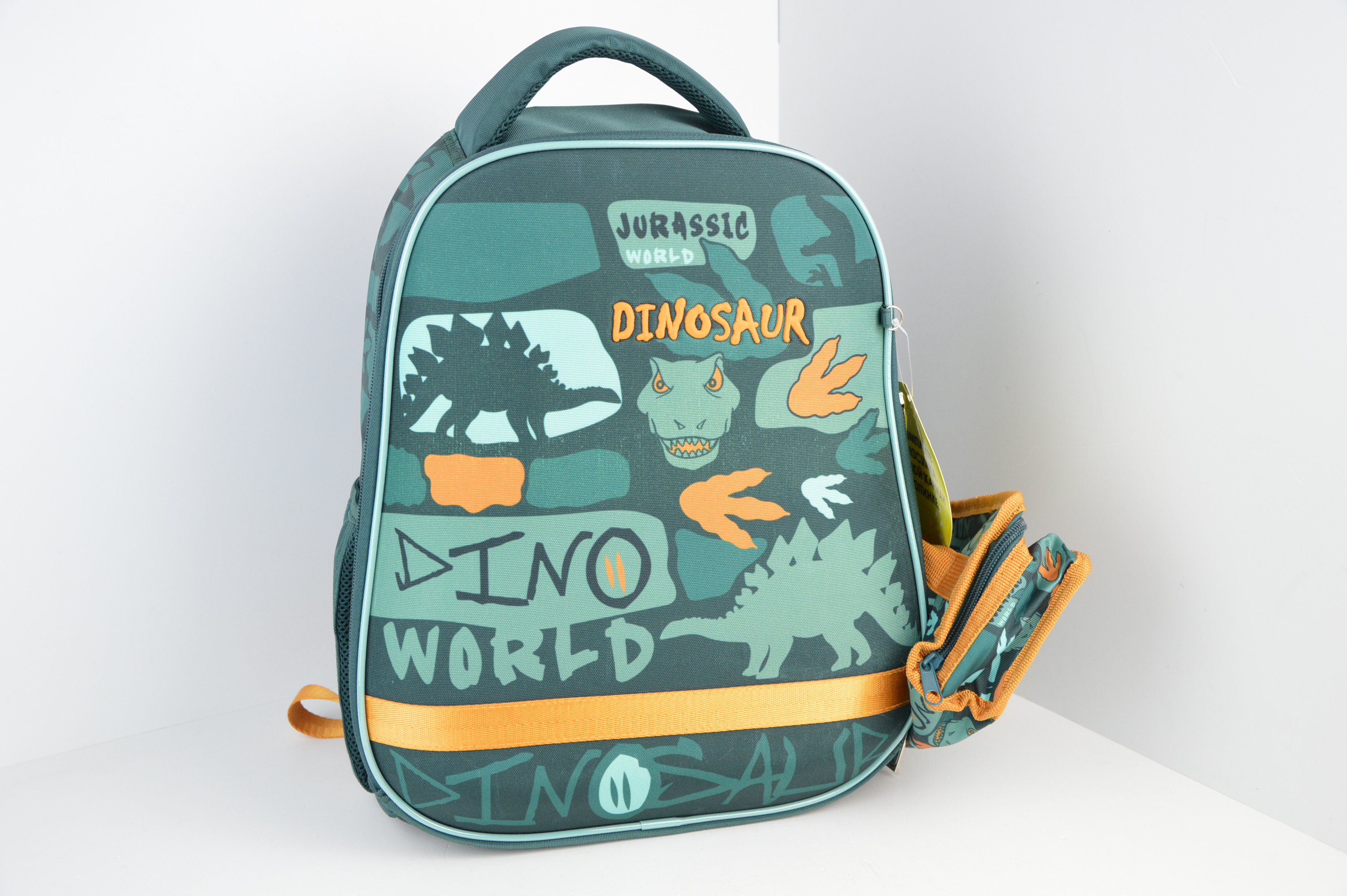 

Hatber Рюкзак DINO WORLD 38х29х15см E, Бирюзовый, Рюкзак DINO WORLD 38х29х15см E